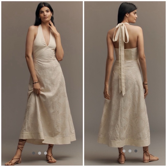 En Saison Dresses & Skirts - En Saison Elegant White Halter Dress